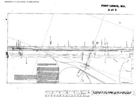 Plat Map of Northern Pacific Facilities at Fort Lewis, Washington, 1909
