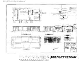 Great Northern Engineering Drawing, Section Tool House at Klamath Falls, Oregon, 1972