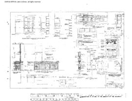 Northern Pacific Engineering Drawing, Depot at Kennewick, Washington, 1959