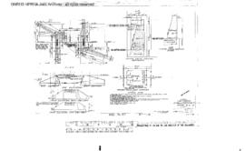 Spokane, Portland and Seattle Railway Engineering Drawing: Abutments, Bridge E76.6 - Crossing, So...