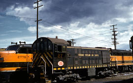 Spokane, Portland and Seattle Railway diesel locomotive 27 at Portland, Oregon in 1962.