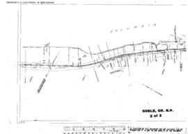 Plat Map of Northern Pacific Facilities at Goble, Oregon, 1916