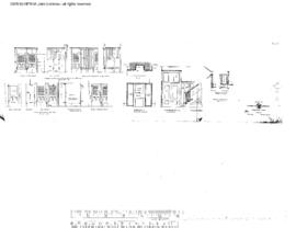 Northern Pacific Engineering Drawing, Depot at Missoula, Montana, 1901