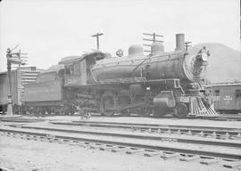 Northern Pacific steam locomotive 2110 at Easton, Washington, in 1944.