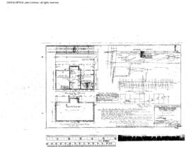 Northern Pacific Engineering Drawing, Depot at Woodland, Washington, 1960
