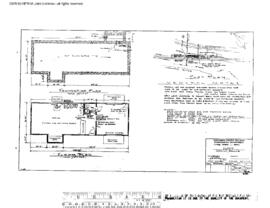 Northern Pacific Engineering Drawing, Depot at Orofino, Idaho, 1968