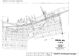 Plat Map of Northern Pacific Facilities at Kelso, Washington, undated