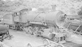 Northern Pacific steam locomotive 1218 at South Tacoma, Washington, in 1937.
