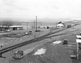Great Northern depot at Bieber, California, circa 1952 or later