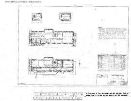 Great Northern Engineering Drawing, Yard Office and Tower at South Klamath, Oregon, 1956