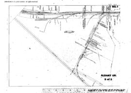 Plat Map of Oregon Electric Railroad Facilities at Albany, Oregon, 1959