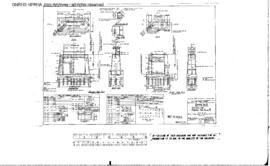 Northern Pacific Engineering Drawing: Detail of Piers 4 and 5, Bridge 51 - Bitter Root River, Gra...