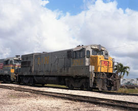 Louisville and Nashville Railroad diesel locomotive 2753 at Miami, Florida on December 30, 1984.