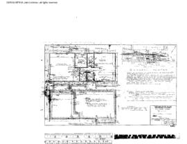 Northern Pacific Engineering Drawing, Depot at Pendleton, Oregon, 1959