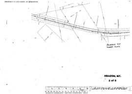 Plat Map of Great Northern Facilities at Amazon, Montana, undated