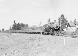 Northern Pacific passenger train number 408 at Napavine, Washington, in 1945.