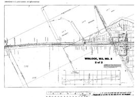 Plat Map of Northern Pacific Facilities at Winlock, Washington, 1914