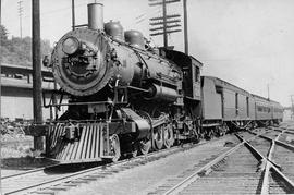 Northern Pacific steam locomotive 2108 at Argo, Washington, in 1925.