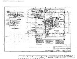 Northern Pacific Engineering Drawing, Yard Office at Stacy Street Hub, Seattle, Washington, 1985