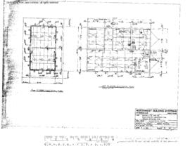 Northern Pacific Engineering Drawing, Yard Office at Stacy Street Hub, Seattle, Washington, 1985