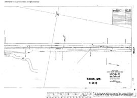 Plat Map of Northern Pacific Facilities at Kohr, Montana, 1939