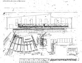 Northern Pacific Engineering Drawing, Roundhouse, Frame 125 Foot  at Yakima, Washington, 1932