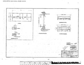 Great Northern Engineering Drawing, Depot at Harlem, Montana, 1955