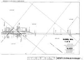 Plat Map of Northern Pacific Facilities at Gleed, Washington, 1917