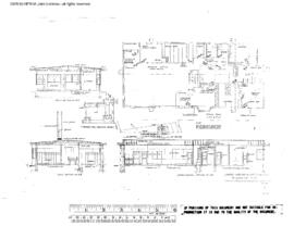 Spokane, Portland, and Seattle Railway Engineering Drawing, Yard Office at Willbridge, Oregon, 1953
