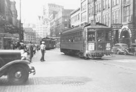 Seattle Municipal Railway car, Seattle, Washington, 1940