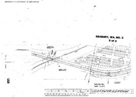 Plat Map of Great Northern Facilities at Seabury, Washington, 1965