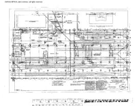 Great Northern Engineering Drawing, Engine House at South Klamath, Oregon, 1956