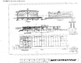 Great Northern Engineering Drawing, Freight House at Lewiston, Montana, 1924