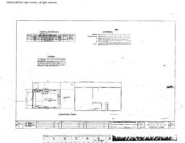 Great Northern Engineering Drawing, Depot and Maintenance of Way Building at Omak, Washington, 1980