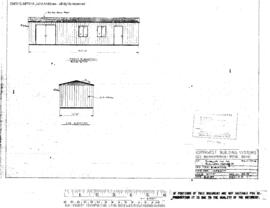 Burlington Northern Engineering Drawing, Unnamed Structure at Bend, Oregon, 1984