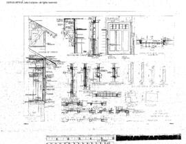 Great Northern Engineering Drawing, Depot at Cut Bank, Montana, 1939