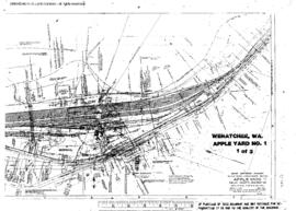 Plat Map of Great Northern Facilities at Wenatchee, Washington, 1946