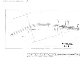 Plat Map of Northern Pacific Facilities at Mc Coy, Washington, 1942