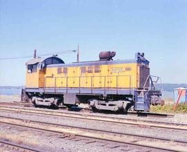 Continental Grain Company Diesel Locomotive Number 1235 at Tacoma, Washington in August, 1987.