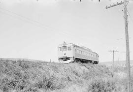 Northern Pacific passenger train number 311 between Garfield and Palouse, Washington in 1955.