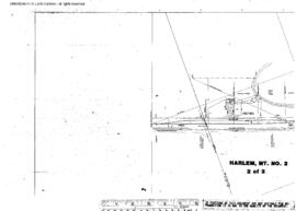 Plat Map of Great Northern Facilities at Harlem, Montana, 1956