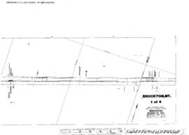Plat Map of Great Northern Facilities at Brockton, Montana, 1960