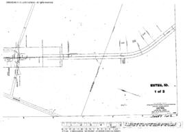 Plat Map of Great Northern Facilities at Estes, Idaho, 1920