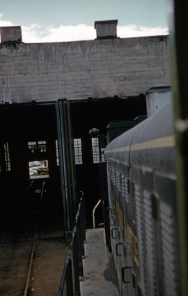 Spokane, Portland and Seattle Railway diesel locomotive at Portland, Oregon in 1959.