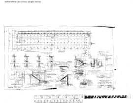 Great Northern Engineering Drawing, Diesel Repair Shop at Havre, Montana, 1949