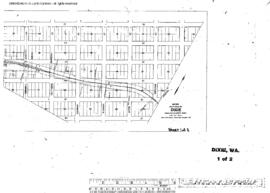 Plat Map of Northern Pacific Facilities at Dixie, Washington, 1960