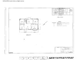 Great Northern Engineering Drawing, Signal Maintainers House at Scenic, Washington, 1970