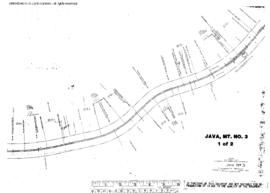 Plat Map of Great Northern Facilities at Java, Montana, 1929
