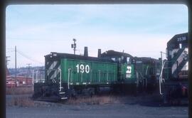 Burlington Northern 190 at Spokane, Washington in 1986.