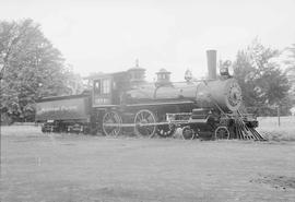 Northern Pacific steam locomotive 684 at Enumclaw, Washington, in 1953.